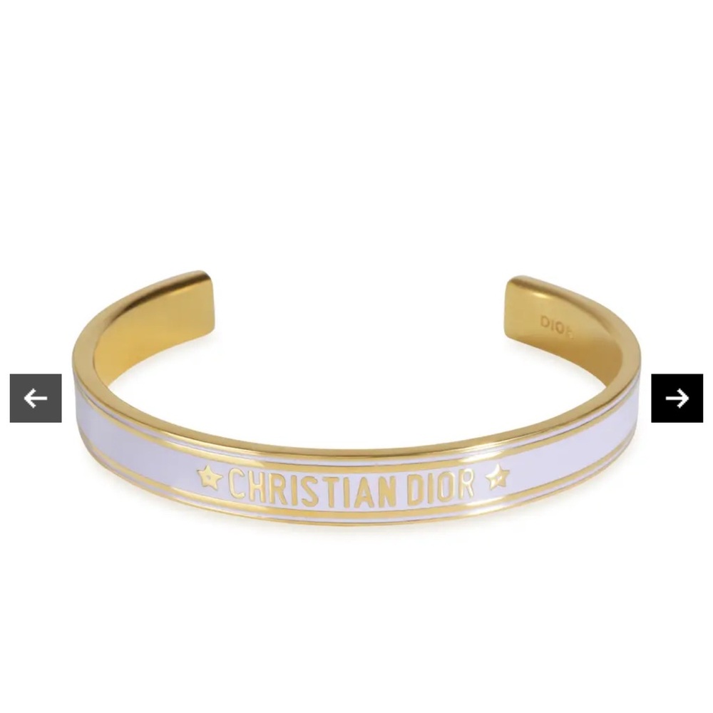 Dior Gold and Lavender womens  Cuff Bracelet
